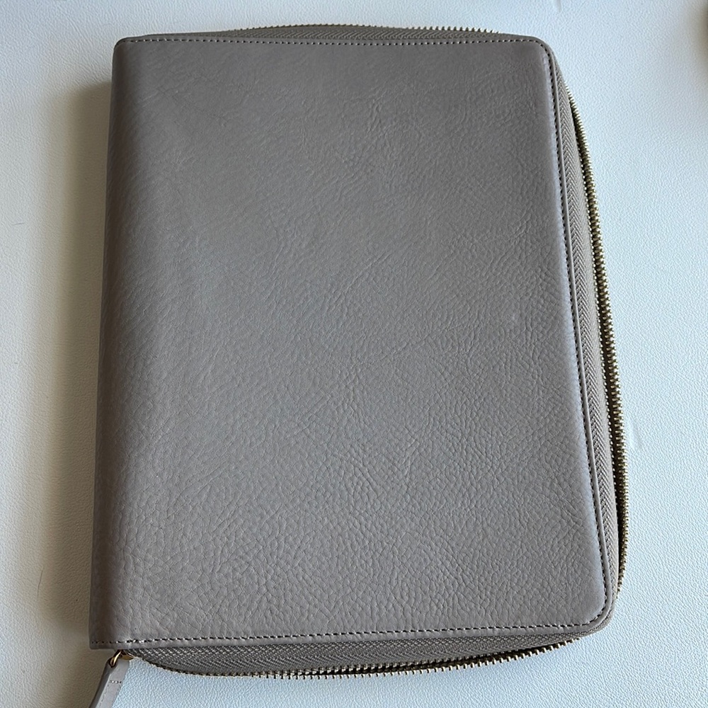 Gillio A5 Appunto Zip Época Grey Calfleather